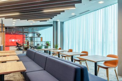 Curtain Systems, SG 5600, Colorama 1, Virgin Money, Glasgow, Scotland, United Kingdom