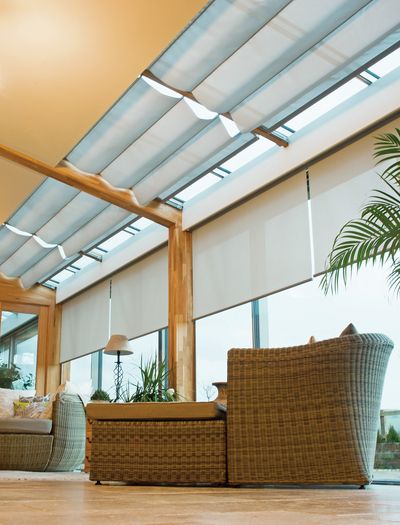 Skylight Shading Systems, SG 2190, Multiscreen 1-10%, Room shot "Seven Boxes", Wiltshire, United Kingdom