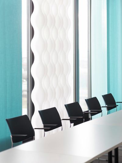 Vertical Blind Systems, SG 2910, Multi Visio, Room shot "Kranhaus", Cologne, Germany, Vertical Waves