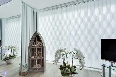 Vertical Blind Systems, SG 2910, Multi Visio, Private Home, Poole Dorset, United Kingdom, Vertical Waves