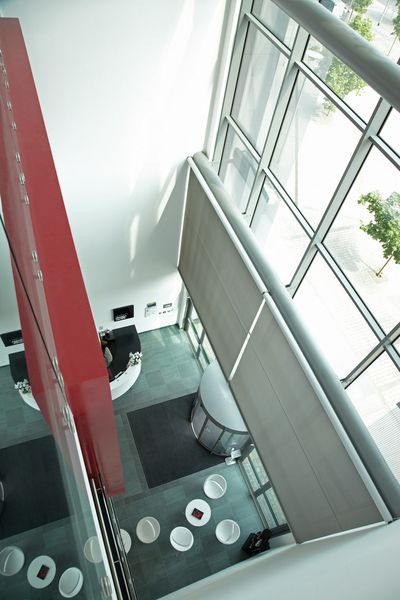 Roller Blind Systems, Multiscreen 1-10%, Room shot " Northern Design Centre", Gateshead, United Kingdom