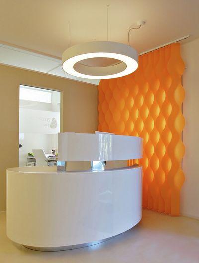 Vertical Blind Systems, SG 2960, Multi Shadow, Doctor's Office, Zug, Switzerland, Vertical Waves
